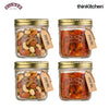 Kilner Premium Wide Mouth Leakproof Preservative Glass Jar 200ml | Preserving Jars with Screw Lids for Storing and Preserving , Dishwasher Safe, Transparent, Set of 4