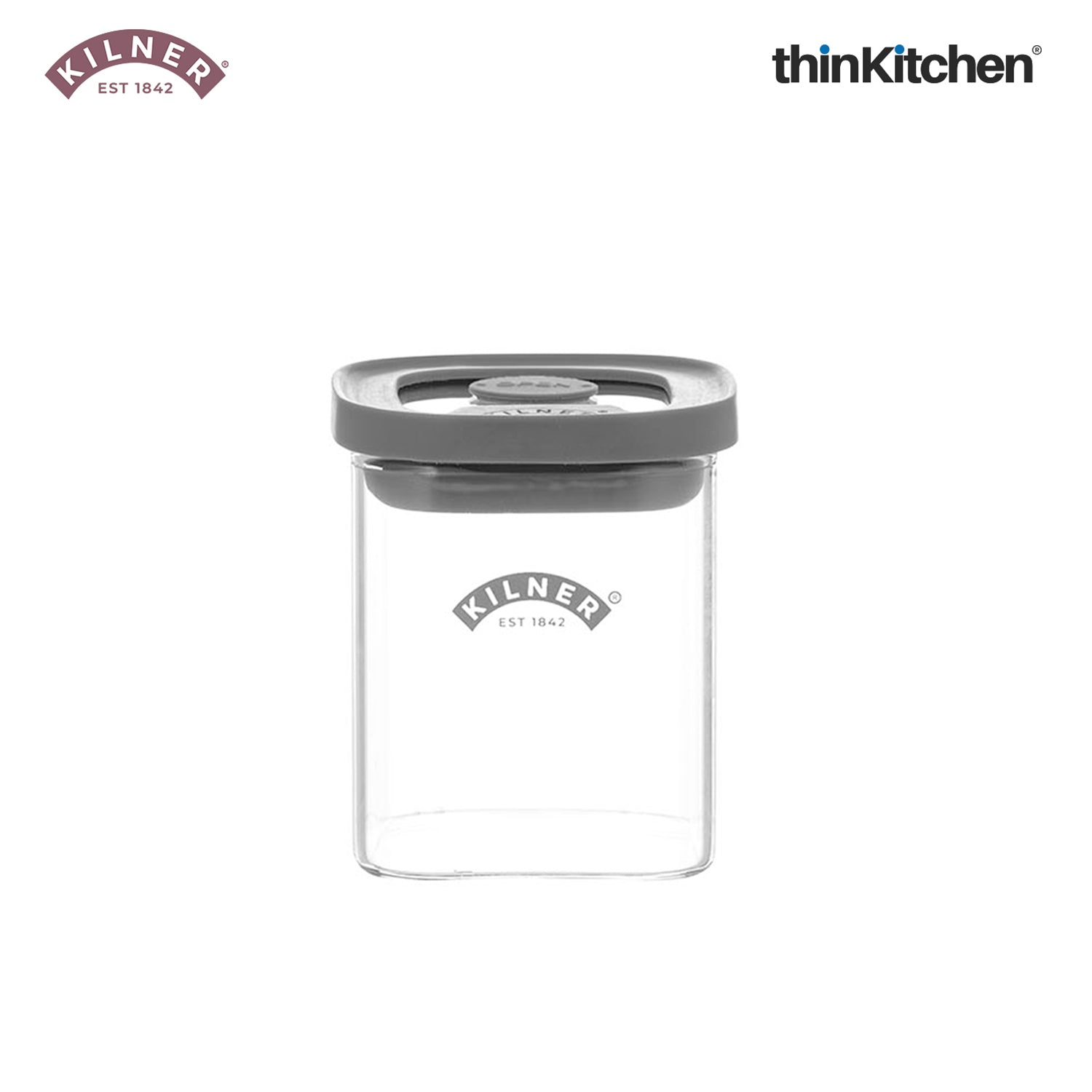 Kilner Premium 2 Pcs x 160ml Fresh Storage Airtight Glass Spice Jar with Vacuum Seal  | BPA-Free Glass Container for Coffee, Herbs, Spices, Nuts & Kitchen Storage - 3