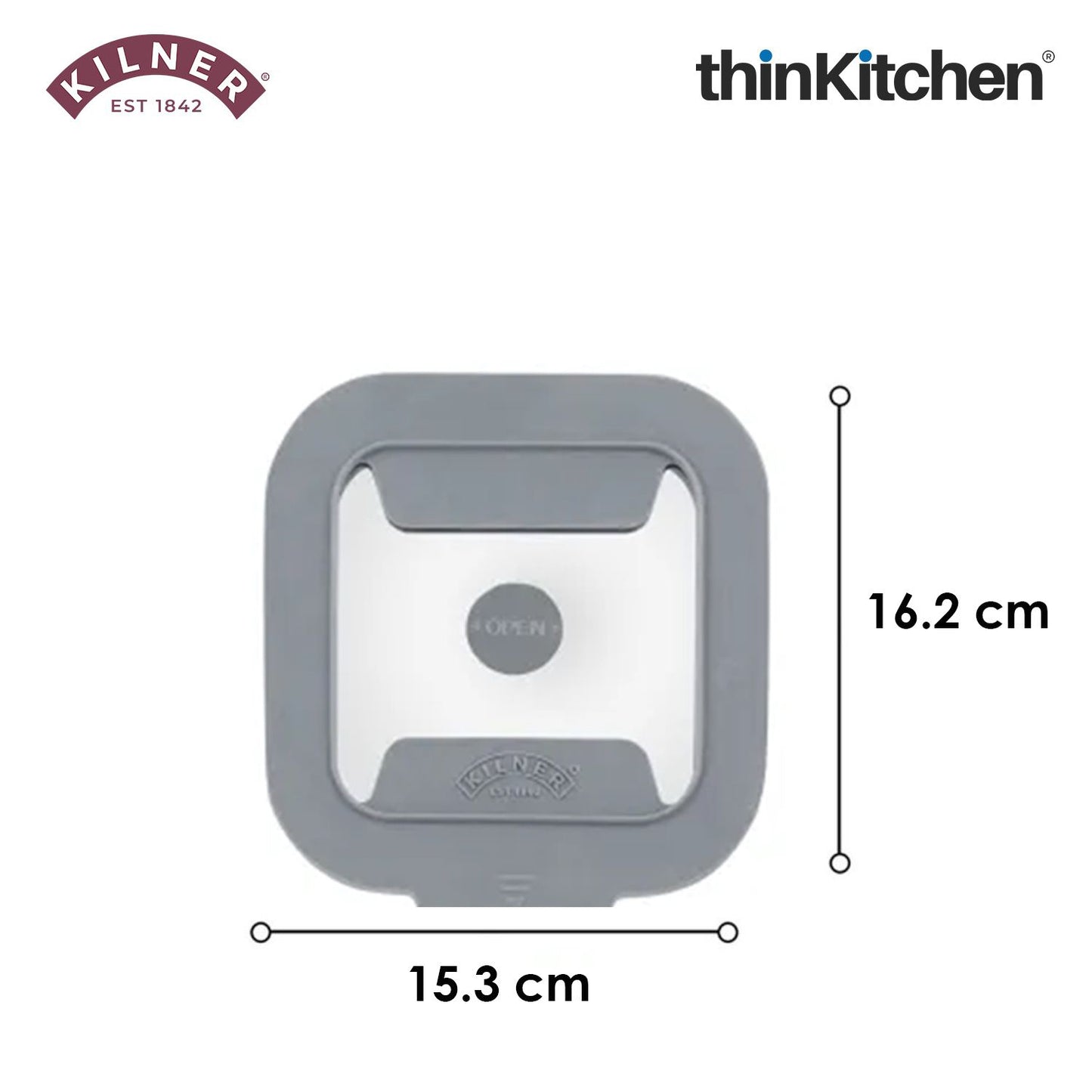 Kilner Premium 2 Pcs x 800ml Airtight, Leakproof Glass Container for Food Storage, Leftovers, Snacks, Meal Prep | Oven safe, Freezer Safe, Fresh Series Container for Kitchen