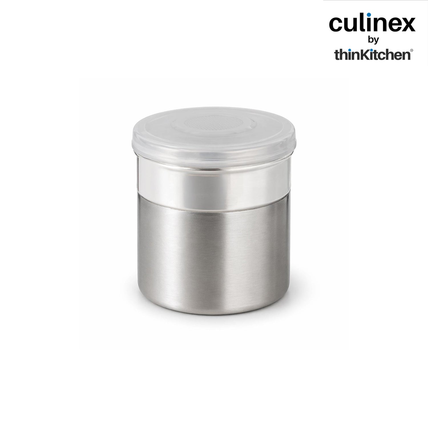 Culinex Stainless Steel 2 Pcs x 120ml Fine Seasoning Salt & Pepper Dispenser (6 x 5 cm) Powder Spice Shaker for Masala, Icing Sugar, Dual Finish Condiment Canister by thinKitchen - 3