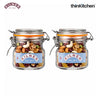 Kilner Premium 250ml Airtight Leakproof Square Glass Jar Set of 2 with Clip Top Lid or Spices, Sauces, Chutneys, Baby Food, Honey, Ghee | Kitchen Storage Reusable BPA Free Glass Container