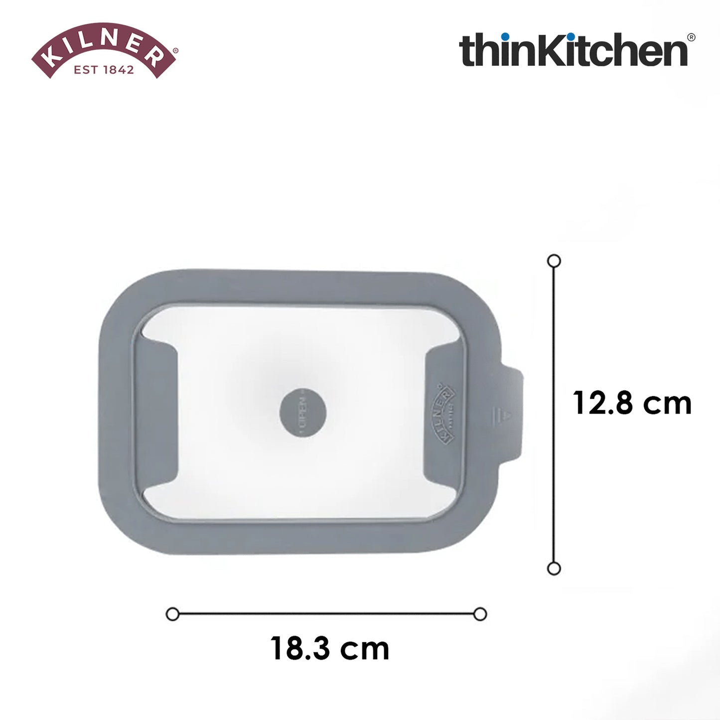 Kilner Premium 2 Pcs x 1.5 L Airtight, Leakproof Glass Container for Food Storage, Leftovers, Snacks, Meal Prep | Oven safe, Freezer Safe, Fresh Series Container for Kitchen