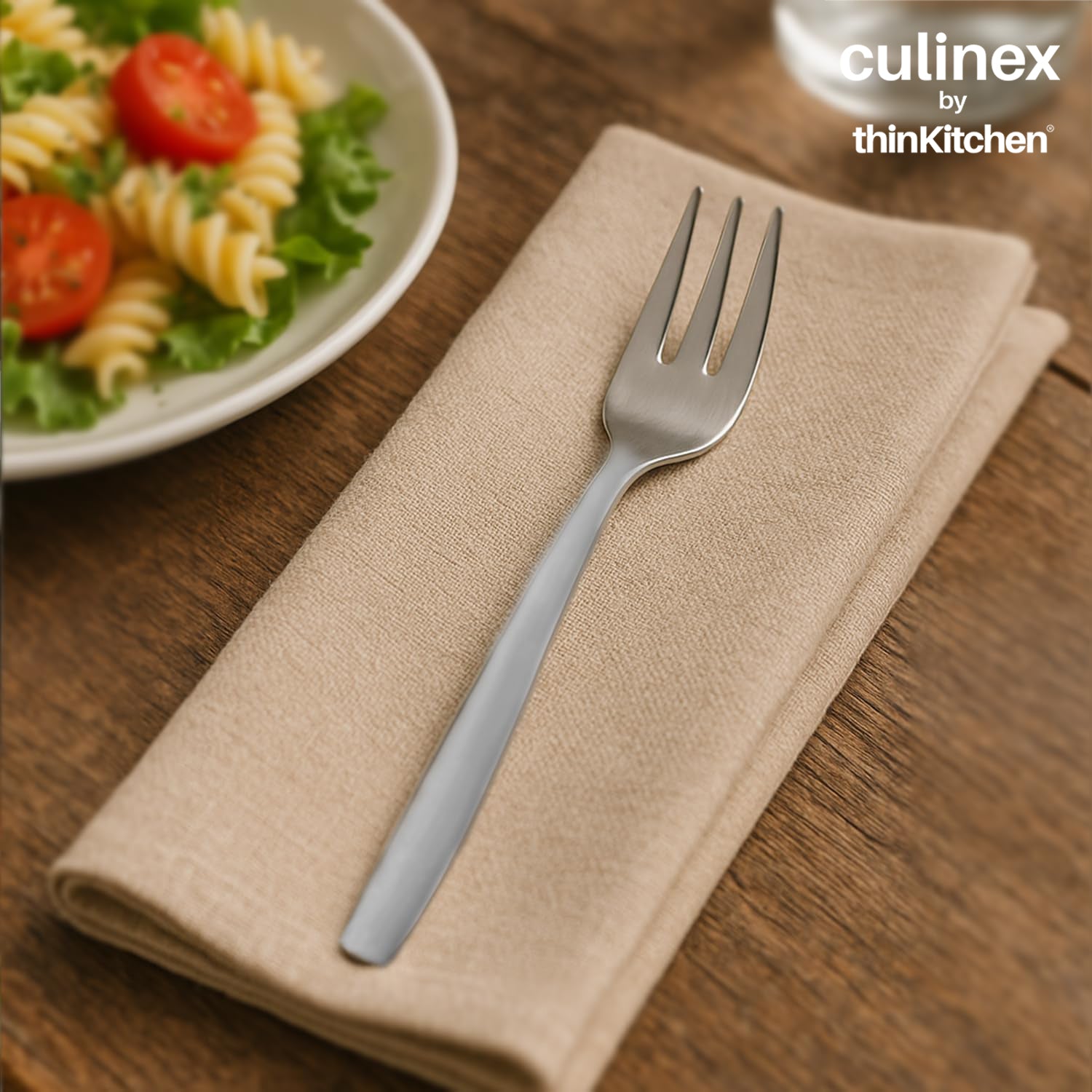 Culinex Premium Stainless Steel 5.7" Small Fruit Fork, Set of 12 | Ideal for Cake, Fruits, Fruits, Desserts | Silver Rustproof Flatware, Tableware By thinKitchen (Queen) - 3