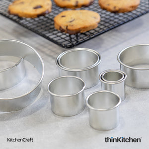 KitchenCraft 11 pc Fluted Cutters With Metal Storage Tin
