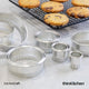 KitchenCraft 11 pc Fluted Cutters With Metal Storage Tin
