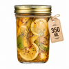 Kilner Premium 350ml Wide Mouth Airtight Glass Preserve Jar for Jams, Pickles, Chutneys