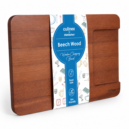 Culinex Beach Wood Premium Chopping and Serving Board | Carbonized 2-in-1 Cutting Board | Eco-Friendly, Durable