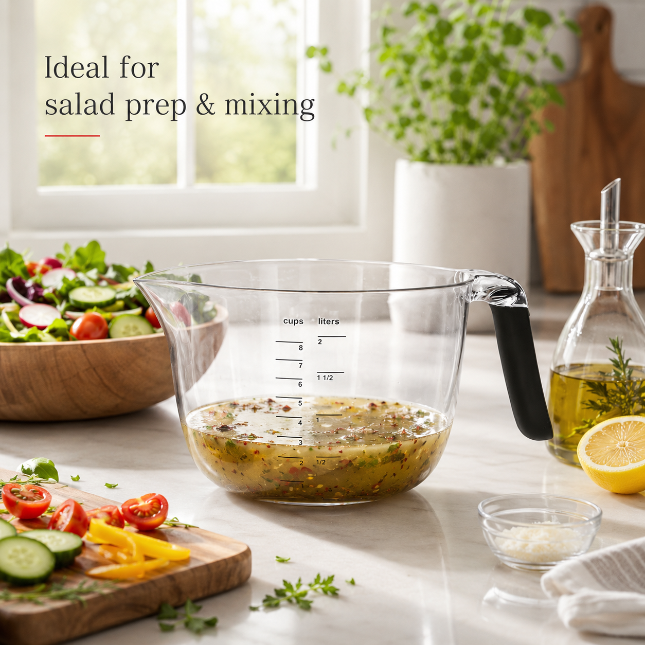 KitchenAid Premium Mixing and Measuring Jar with Handle, 2 Litre Capacity