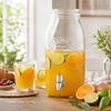 Kilner Premium 3 L Airtight Clip Top Glass Drinks Dispenser with Tap for Beer, Detox Water, Juice, Cocktails, Beer, Water Pitcher