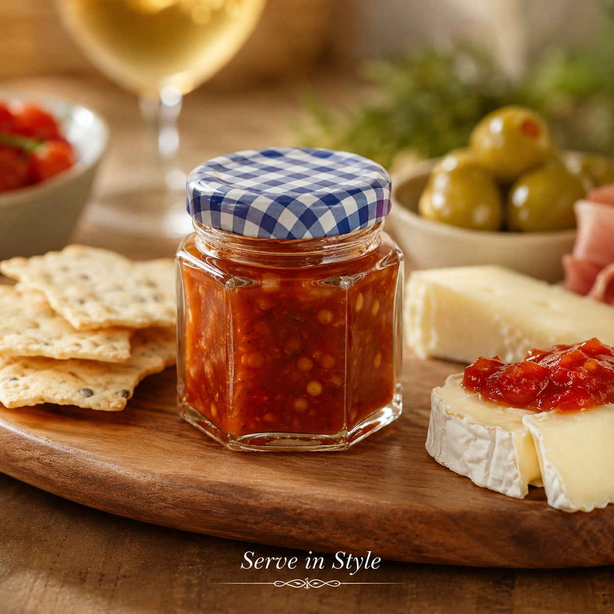 Kilner Premium 110ml Hexagonal Airtight Twist Top Glass Jar for Pickle, Chutneys, Sauces