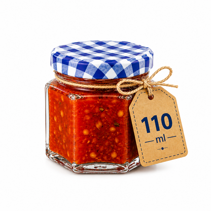 Kilner Premium 110ml Hexagonal Airtight Twist Top Glass Jar for Pickle, Chutneys, Sauces