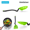Dreamfarm Green Lestrain Drip Catching Sit Up Scoop Strainer, 28.5cm