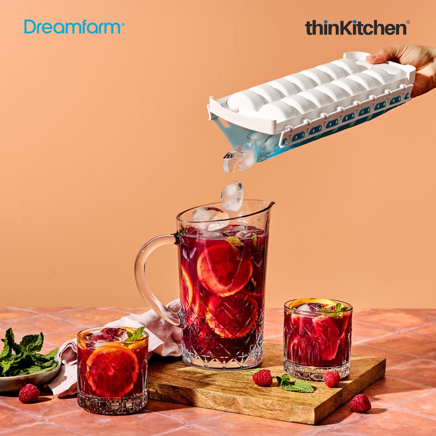 Dreamfarm NoSpilla No Spill Ice Cube Tray with Silicone Lid, White - 2