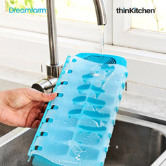 Dreamfarm NoSpilla No Spill Ice Cube Tray with Silicone Lid, Blue