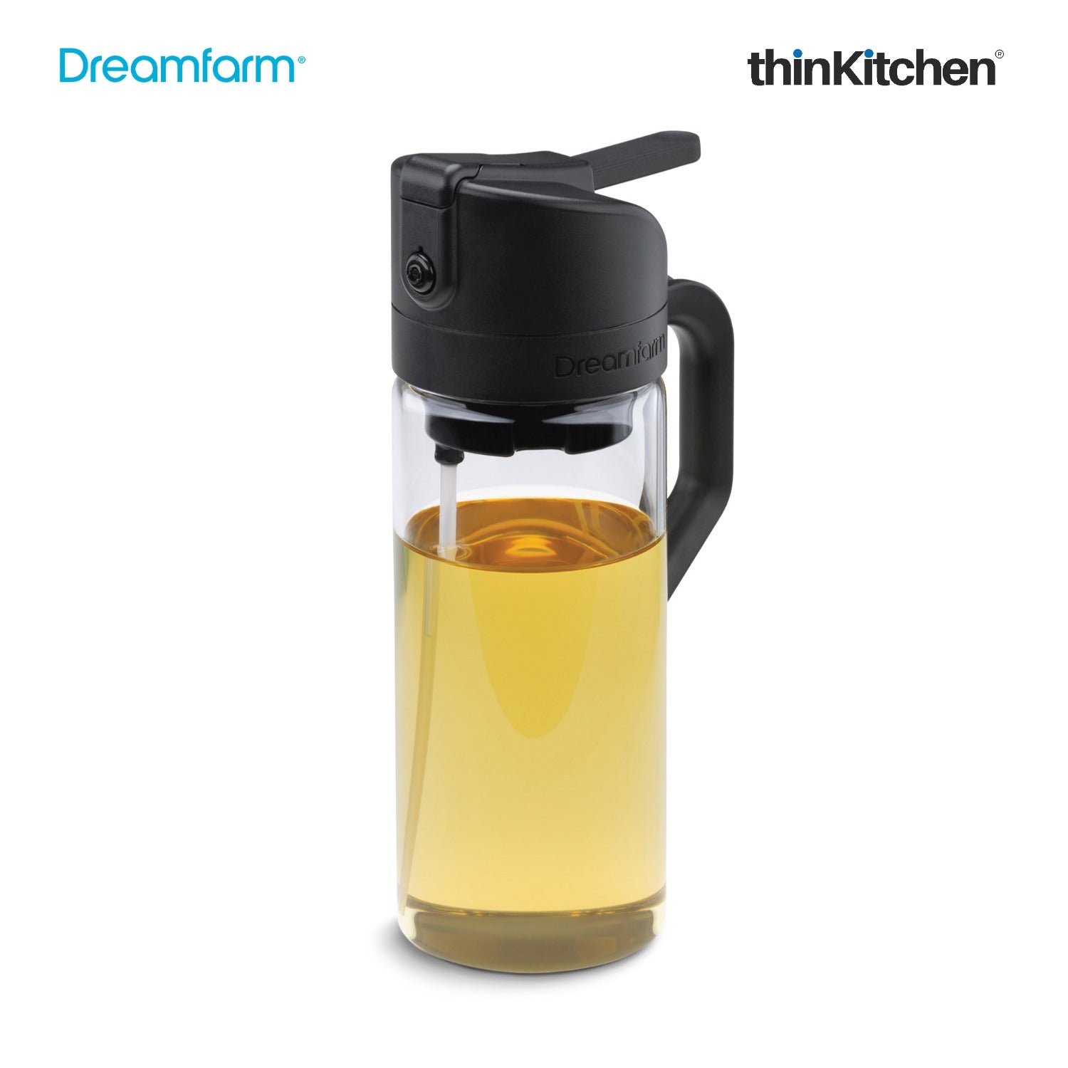 Dreamfarm Oileroo Lite 3-in-1 Oil Sprayer, Pourer & Dispenser, Black - 1