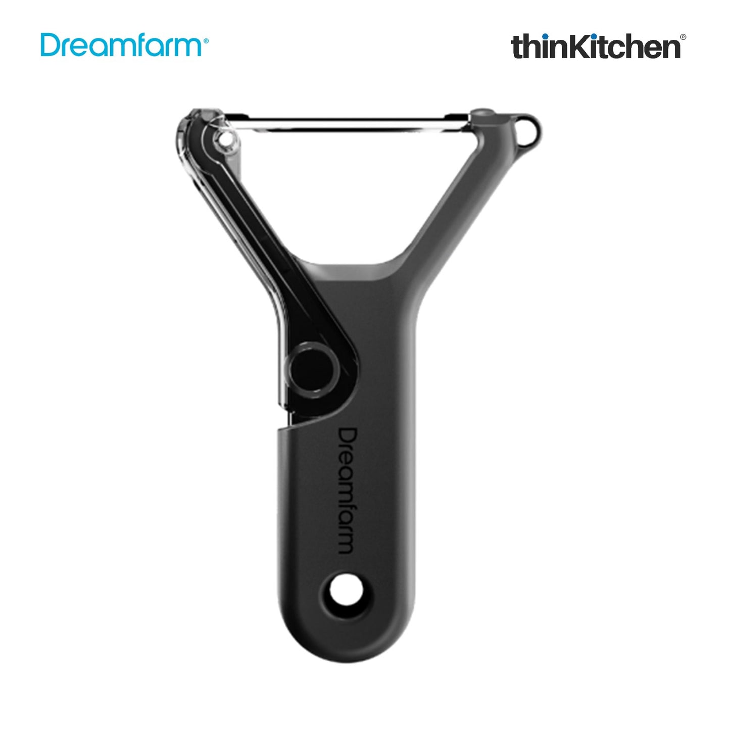 Dreamfarm Sharple Y Vegetable Peeler | Self-Sharpening Blade, Black