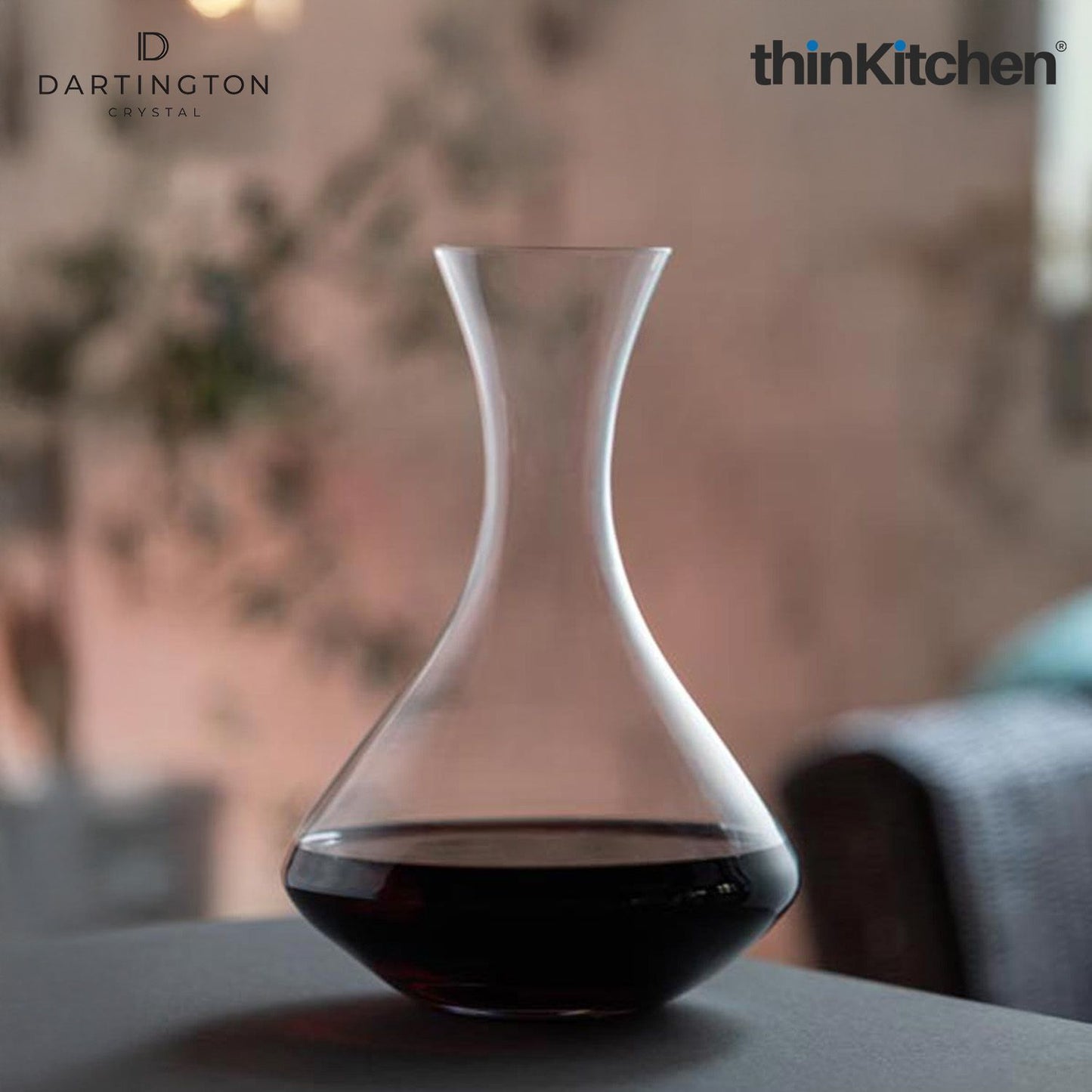 Premium Crystal Wine Decanter  - 1.5 Litres |Cheers Lead Free Carafe for Red Wine, Wine Aerator| Handcrafted in England