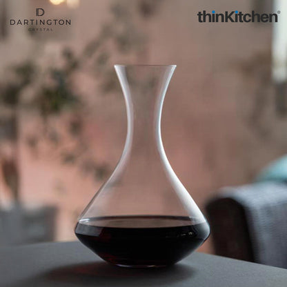 Premium Crystal Wine Decanter  - 1.5 Litres |Cheers Lead Free Carafe for Red Wine, Wine Aerator| Handcrafted in England