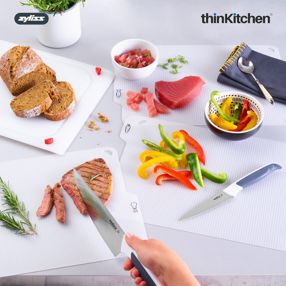 Zyliss 4-In-1 Chopping Board 37 X 25.5 Cm | Premium Cutting Board With 4 Flexible Surfaces