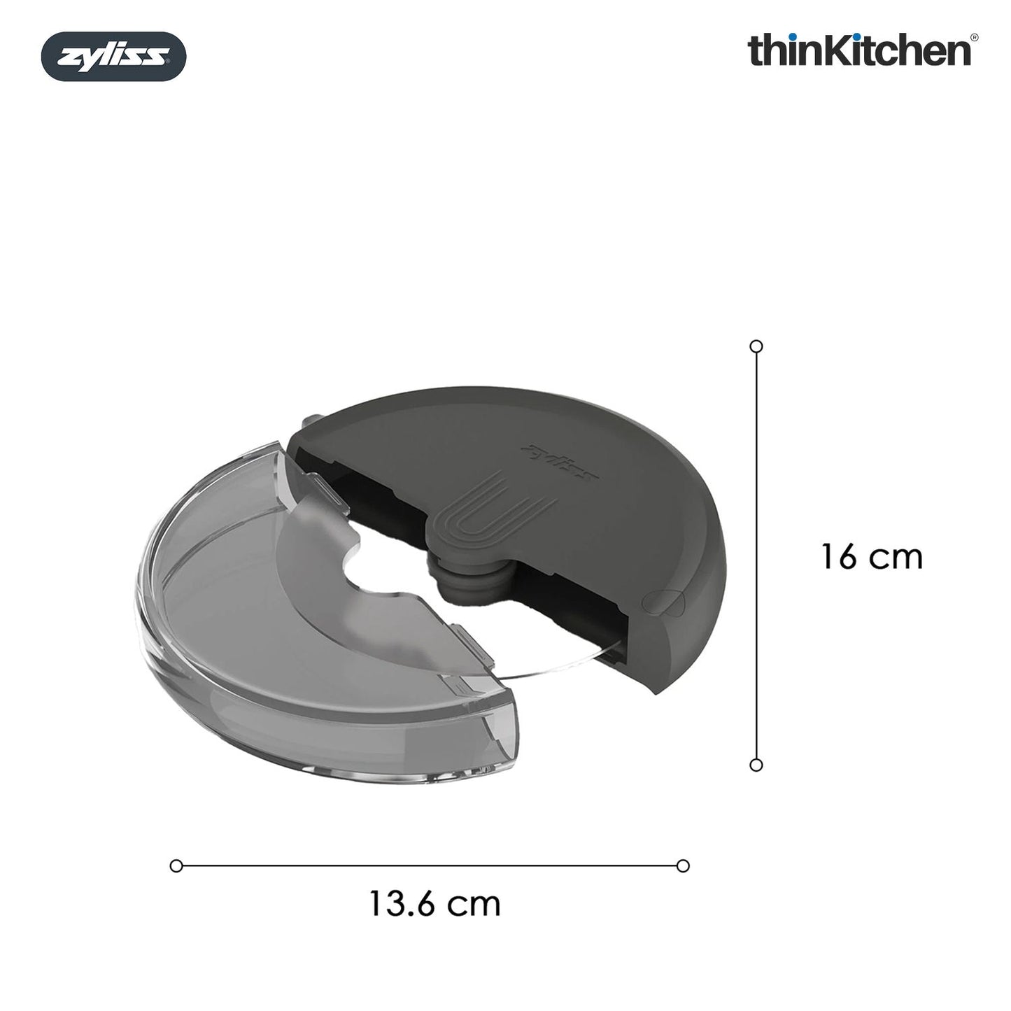 Premium Stainless Steel Pizza Cutter Wheel with Blade Cover | Sharp Pizza Cutter for Thin & Thick Crusts | Ergonomic Handle, Dishwasher Safe Kitchen Tool for Pies, Pastry