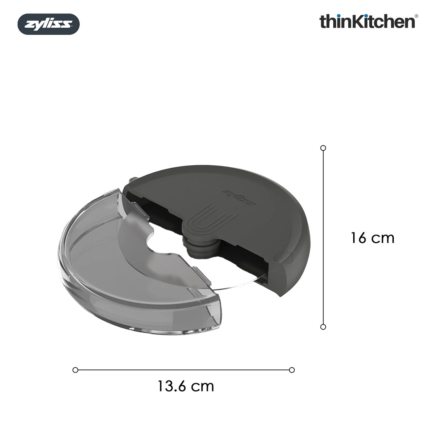 Premium Stainless Steel Pizza Cutter Wheel with Blade Cover | Sharp Pizza Cutter for Thin & Thick Crusts | Ergonomic Handle, Dishwasher Safe Kitchen Tool for Pies, Pastry - 3