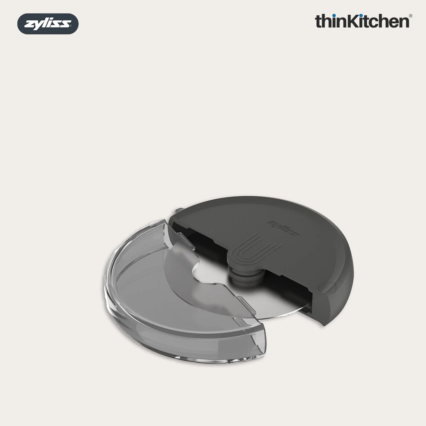 Premium Stainless Steel Pizza Cutter Wheel with Blade Cover | Sharp Pizza Cutter for Thin & Thick Crusts | Ergonomic Handle, Dishwasher Safe Kitchen Tool for Pies, Pastry