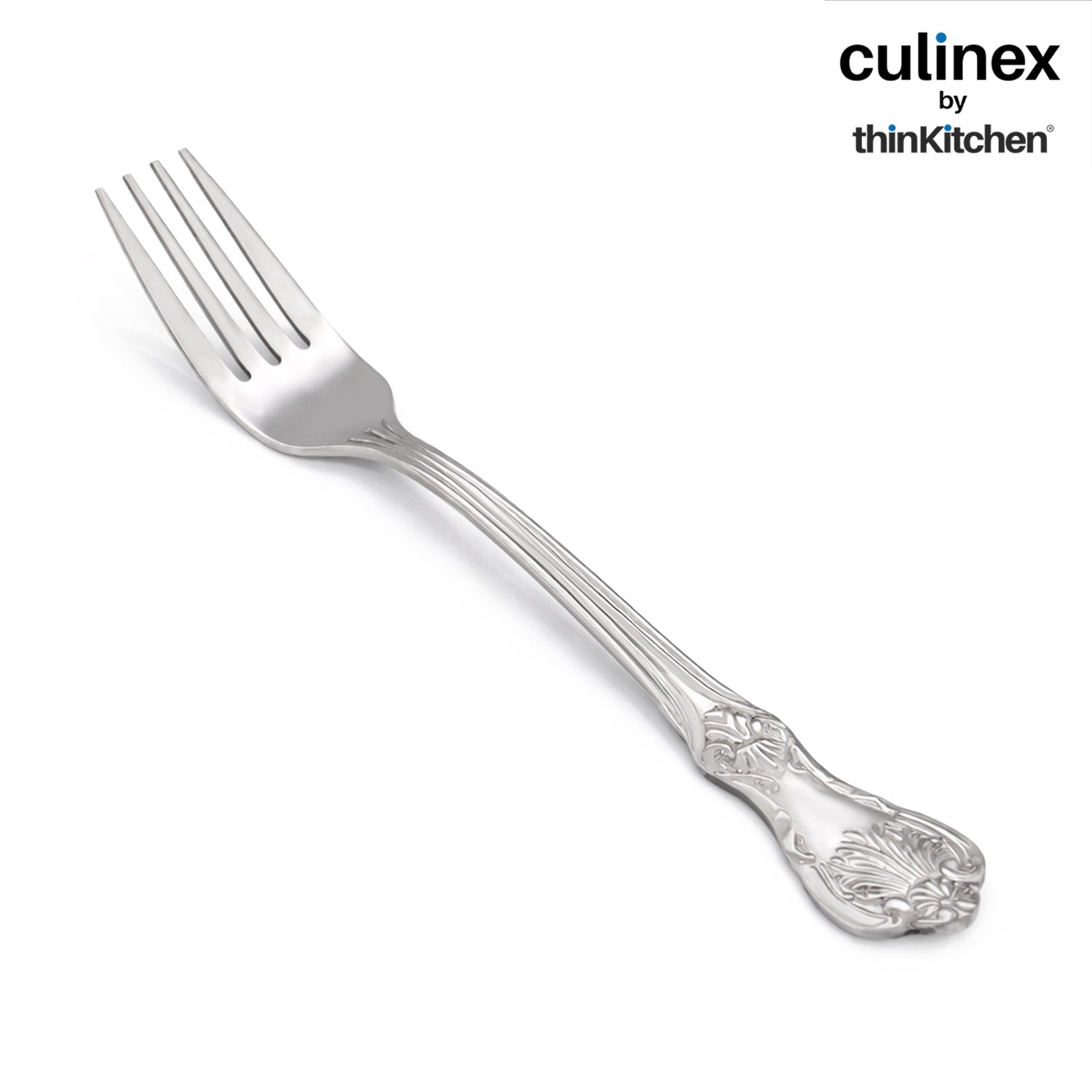 Culinex 18/8 Stainless Steel 7.6" Premium All Purpose Fork Set of 6 for Dining Table, Kitchen| Silver Rustproof Flatware By thinKitchen (Fest) - 5