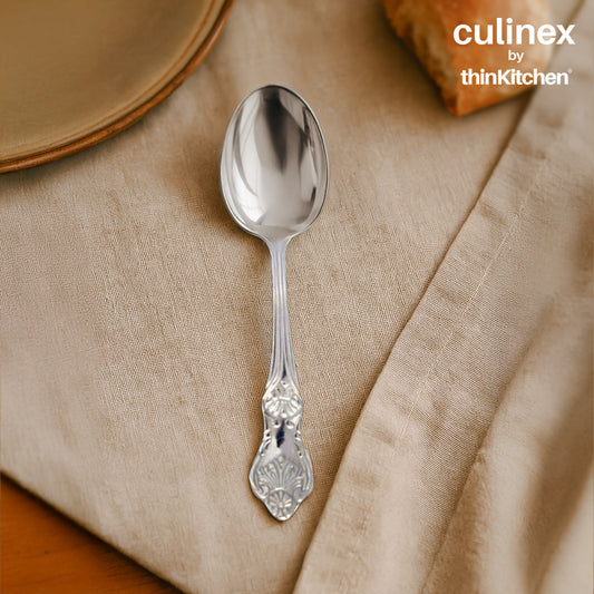Culinex by thinKitchen|Fest 18/8 Stainless Steel Table Spoon,  Set of 6