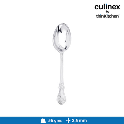 Culinex by thinKitchen|Fest 18/8 Stainless Steel Table Spoon,  Set of 6