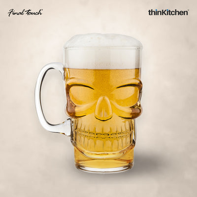 Final Touch Brainfreeze Skull Beer Mug, 700ml