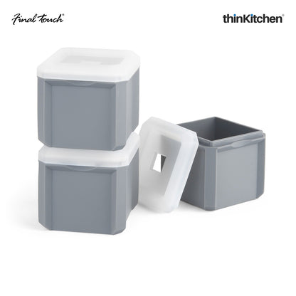 Final Touch Stackable 2 Extra Large Cube Ice Moulds Set Of 3