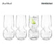 Final Touch Bubbles Seltzer / Bubbly Beverage Glasses - Set of 4