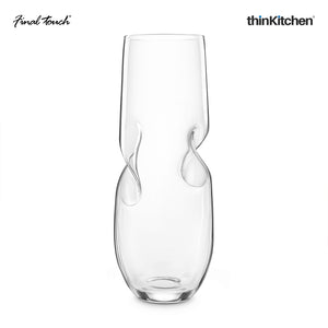 Final Touch BUBBLES Sparkling Wine / Champagne Stemless Glasses - Set of 2