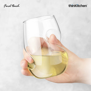Final Touch Conundrum White Wine Glasses - Set of 4