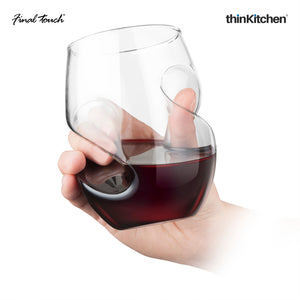 Final Touch Conundrum Red Wine Glasses - Set of 4