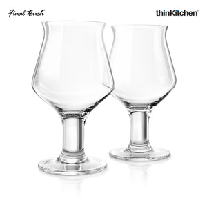 Final Touch Hard Cider Glasses - Set of 2