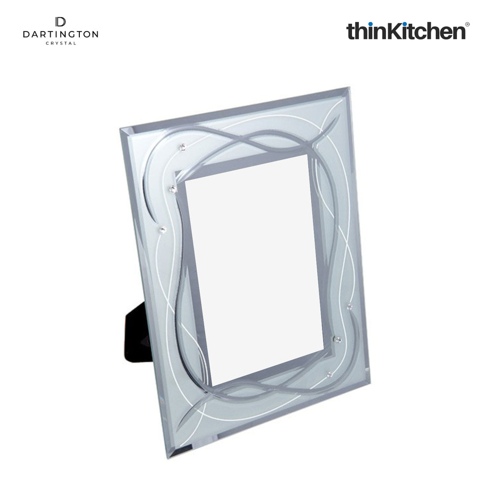 Dartington Celebrate 6 x 4" Premium Glass Table Top Photo Frame for Home Décor
