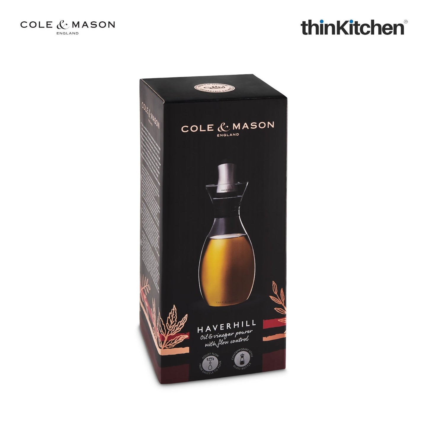 Cole Mason Oil Vinegar Haverhill Flow Control Bottle