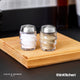 Cole & Mason Bray Salt & Pepper Shaker Gift Set, Glass & Stainless Steel, 7cm