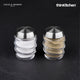 Cole & Mason Bray Salt & Pepper Shaker Gift Set, Glass & Stainless Steel, 7cm