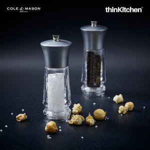 Cole & Mason Exford Nickel Precison+ Salt & Pepper Mill Set, 16cm
