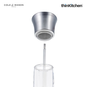 Cole & Mason Exford Nickel Precison+ Salt & Pepper Mill Set, 16cm