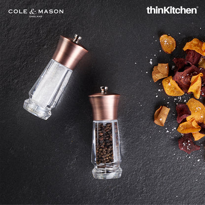 Cole & Mason Oxford Antique Brass Gift Set Salt & Pepper Mill