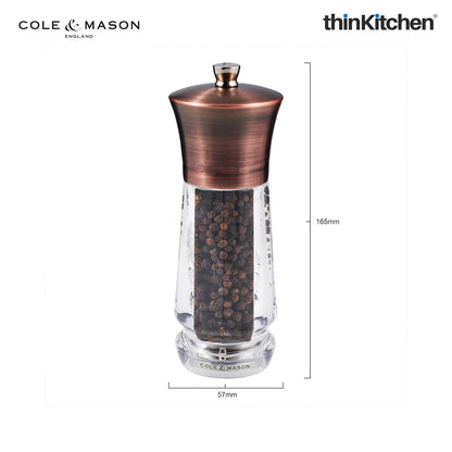 Cole & Mason Oxford Antique Brass Gift Set Salt & Pepper Mill