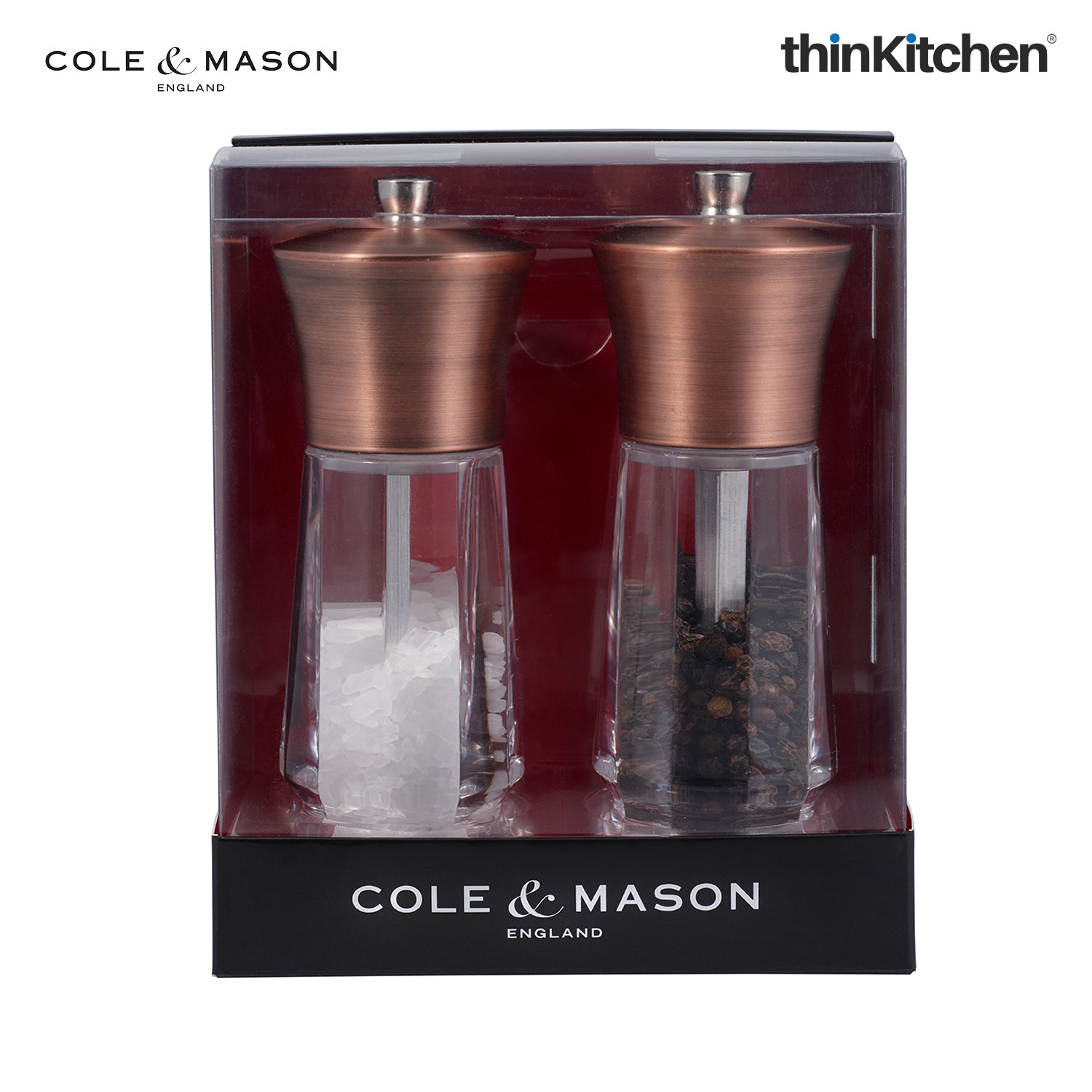 Cole & Mason Oxford Antique Brass Gift Set Salt & Pepper Mill - 2