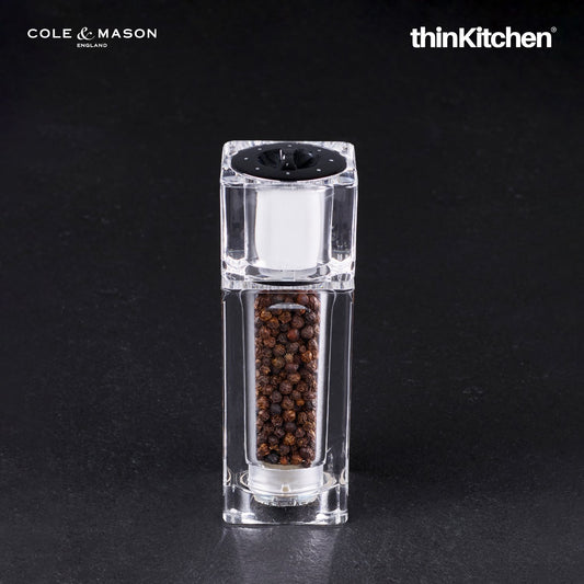Cole & Mason Cube Precision+ 2-In-1 Salt & Pepper Mill, 14.5cm