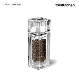 Cole & Mason Cube Precision+ 2-In-1 Salt & Pepper Mill, 14.5cm