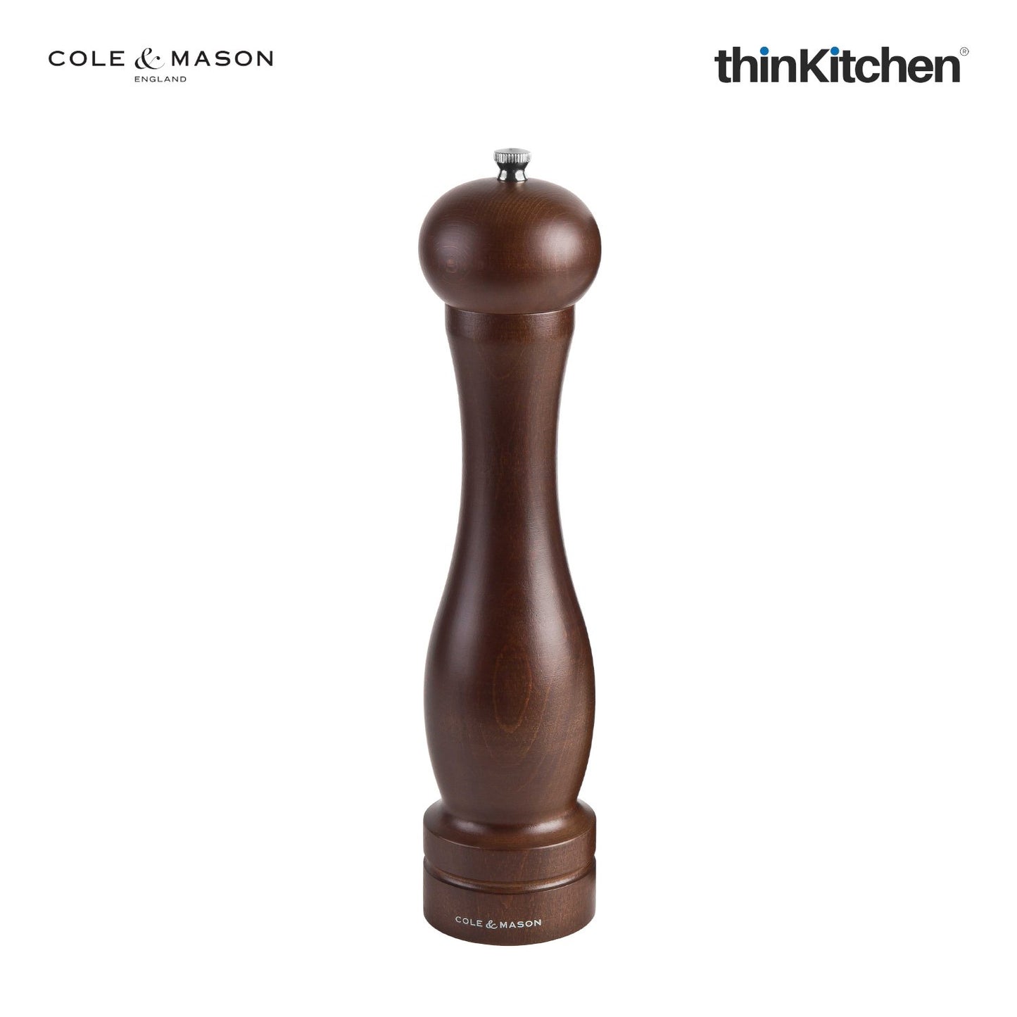 Cole Mason Precision Manual Wood Capstan Forest Pepper 315mm