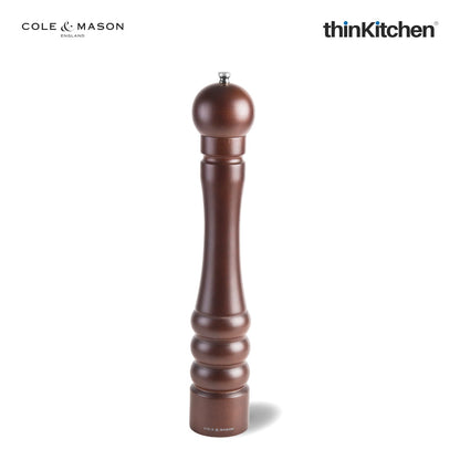 Cole Mason Precision Manual Wood Capstan Forest Pepper 405mm