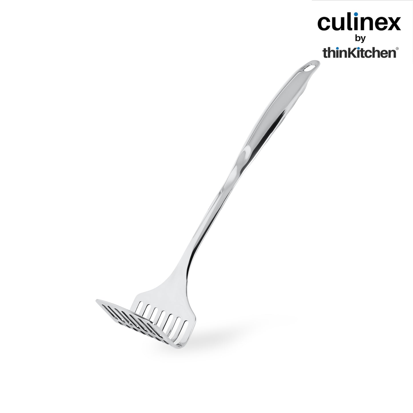 Culinex 18/8 Stainless Steel 13" Potato Masher with Hollow Handle | Rustproof Food Grade Smasher by thinKitchen